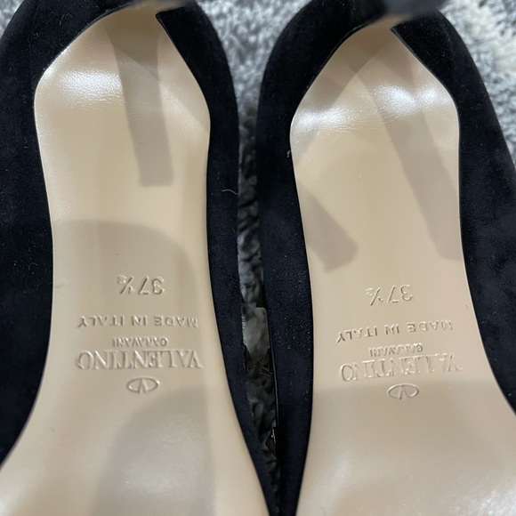 Valentino rock stud 100 suede pumps - Picture 5 of 8